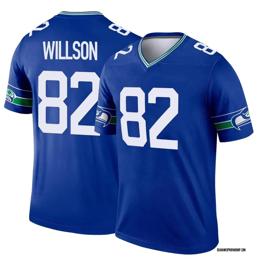 Men's Legend Seattle Seahawks NO.82 Luke Willson Color Rush Neon Jersey -  Green