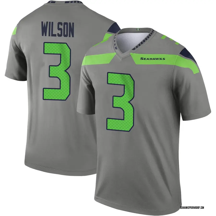 Fanatics Authentic Russell Wilson Seattle Seahawks Autographed Neon Green Nike Limited Jersey with SB 48 Champs Inscription