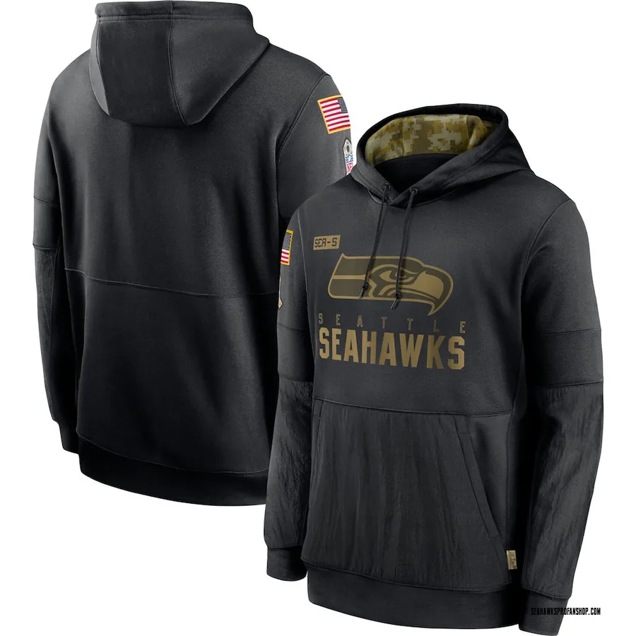 Seattle Seahawks Nike 2023 Salute To Service Club Pullover Hoodie