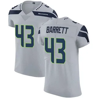 Michael Barrett Seattle Seahawks Men's Elite Alternate Vapor Untouchable Nike Jersey - Gray