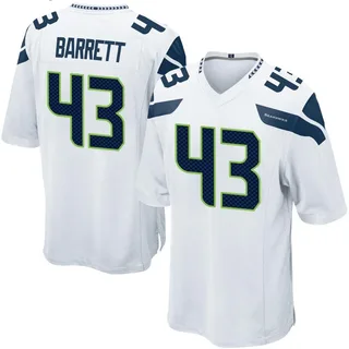 Michael Barrett Seattle Seahawks Men's Game Nike Jersey - White