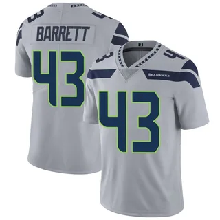 Michael Barrett Seattle Seahawks Men's Limited Alternate Vapor Untouchable Nike Jersey - Gray