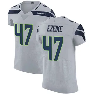 Michael Ezeike Seattle Seahawks Men's Elite Alternate Vapor Untouchable Nike Jersey - Gray