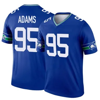 Myles Adams Seattle Seahawks Men's Legend Throwback Nike Jersey - Royal