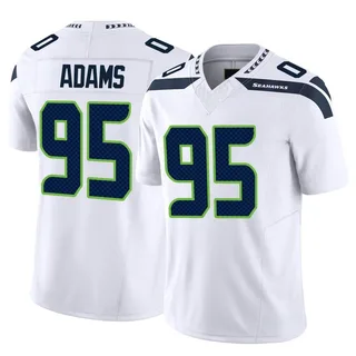 Myles Adams Seattle Seahawks Men's Limited Vapor F.U.S.E. Nike Jersey - White