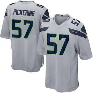 Nathan Pickering Seattle Seahawks Men's Game Alternate Nike Jersey - Gray