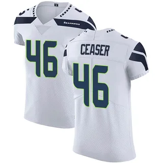 Nelson Ceaser Seattle Seahawks Men's Elite Vapor Untouchable Nike Jersey - White