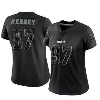 Authentic Men's Patrick Kerney White Road Jersey - #97 Football Seattle  Seahawks Throwback Size 40/M