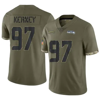 Patrick Kerney Seattle Seahawks Youth Limited 2022 Salute To Service Nike Jersey - Olive