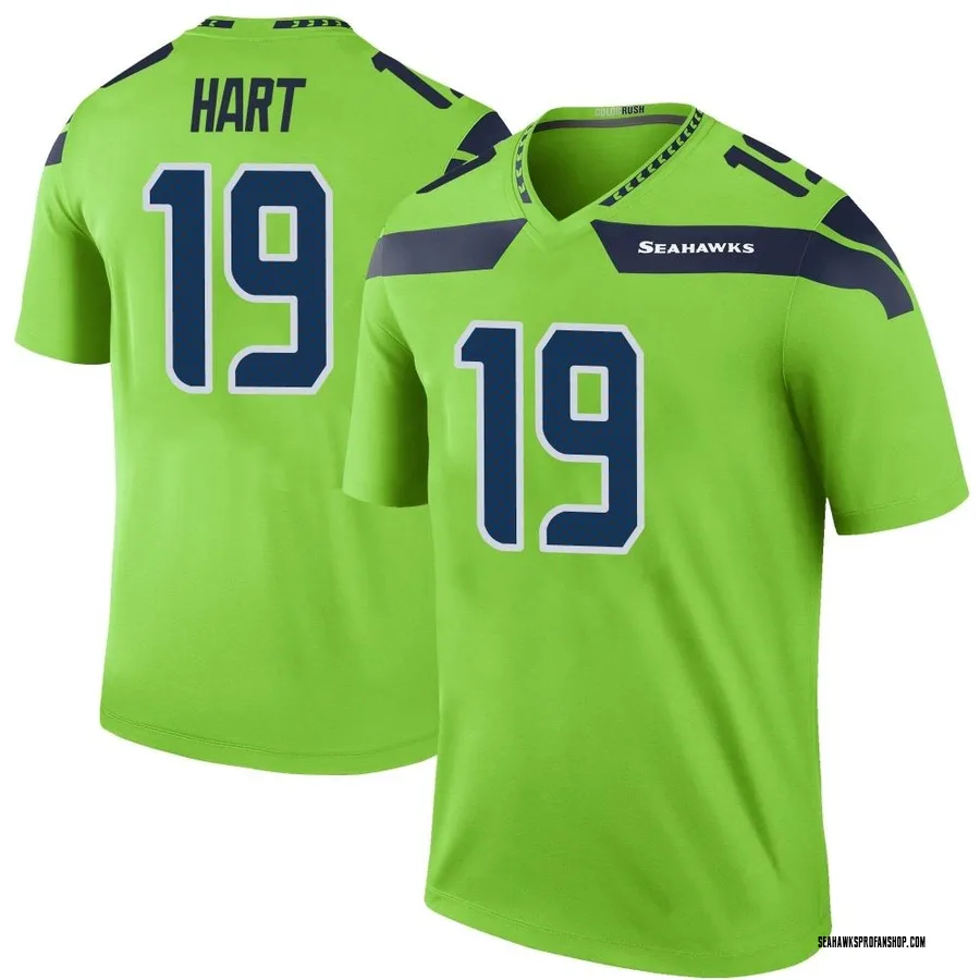 NEW Nike Seattle Seahawks Russell Wilson Neon Volt Green Football Jersey  Mens L