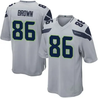 Pharaoh Brown Seattle Seahawks Men's Game Alternate Nike Jersey - Gray