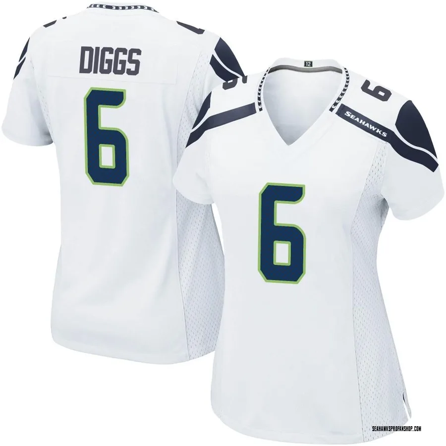 Quandre Diggs Women's Nike Neon Green Seattle Seahawks Alternate Custom Game Jersey Size: Medium