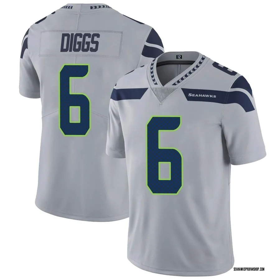 Youth Limited Seattle Seahawks NO.6 Quandre Diggs Color Rush Neon Jersey -  Green