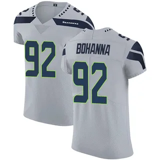 Quinton Bohanna Seattle Seahawks Men's Elite Alternate Vapor Untouchable Nike Jersey - Gray