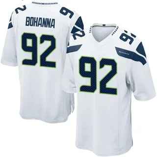 Quinton Bohanna Seattle Seahawks Men's Game Nike Jersey - White