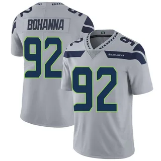 Quinton Bohanna Seattle Seahawks Men's Limited Alternate Vapor Untouchable Nike Jersey - Gray