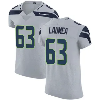 Sataoa Laumea Seattle Seahawks Men's Elite Alternate Vapor Untouchable Nike Jersey - Gray