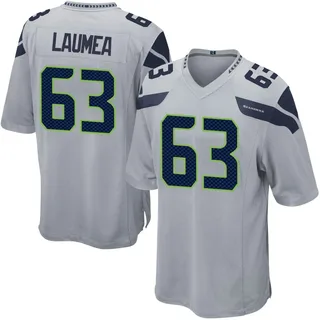 Sataoa Laumea Seattle Seahawks Men's Game Alternate Nike Jersey - Gray