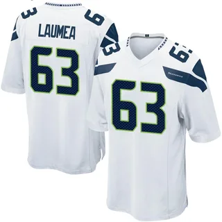 Sataoa Laumea Seattle Seahawks Men's Game Nike Jersey - White