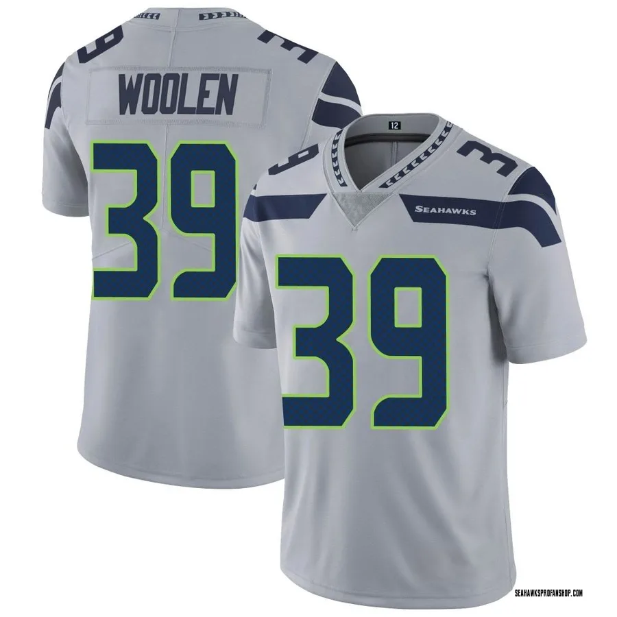 Men's Game Seattle Seahawks NO.39 Tariq Woolen Atmosphere Fashion Jersey -  Gray