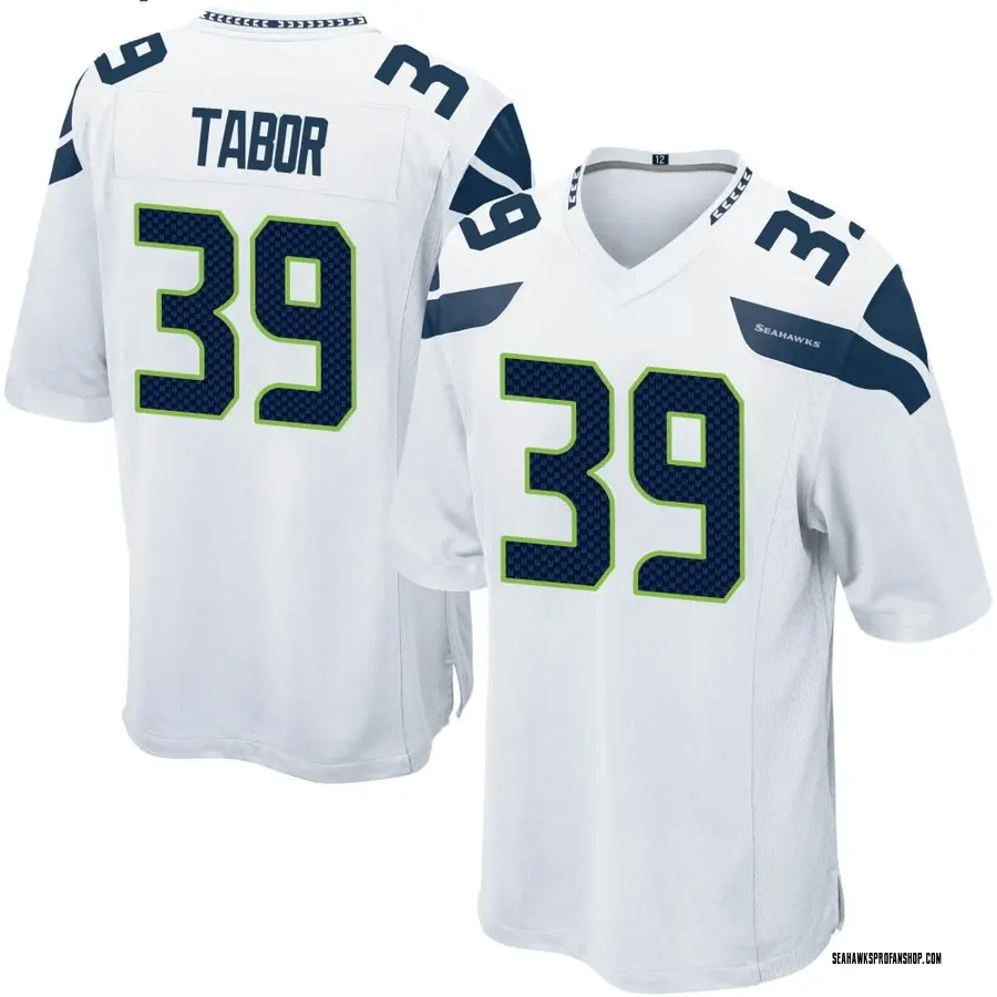 Seattle Seahawks Nike Game Alternate Jersey - Wolf Grey - Custom - Mens