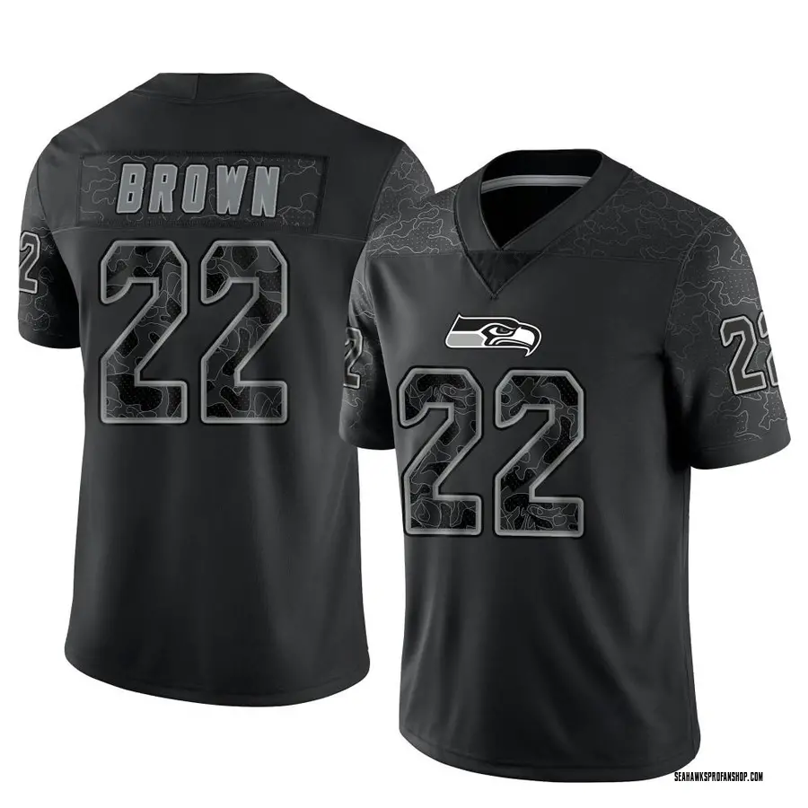 Tre Brown Seattle Seahawks Youth Limited Reflective Nike Jersey